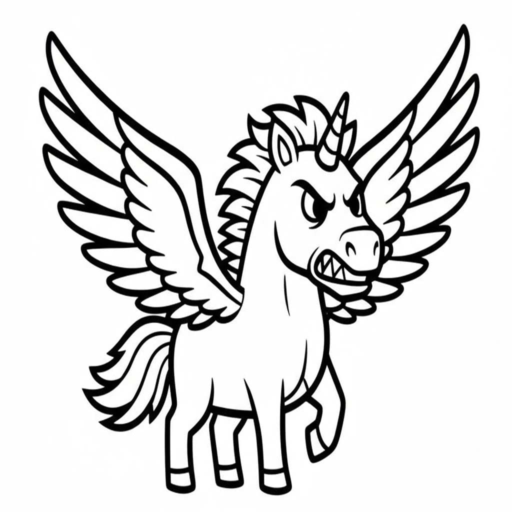 Pegas tisknutelné omalovánka