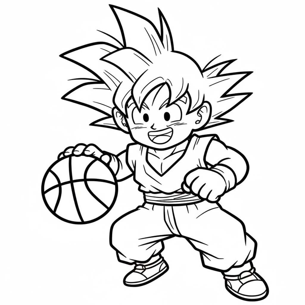 Son Goku omalovánky