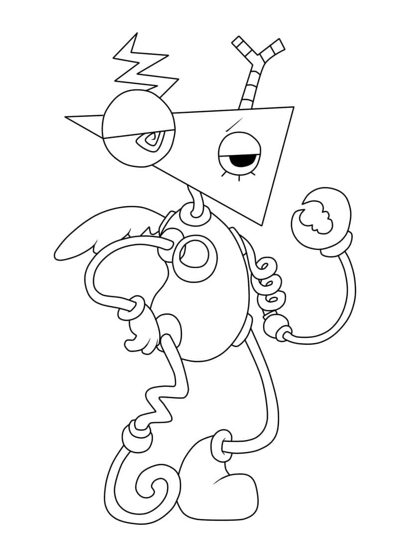 The Amazing Digital Circus zdarma prostý omalovánka