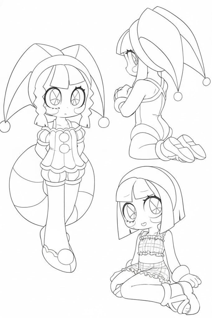 The Amazing Digital Circus zdarma omalovánka