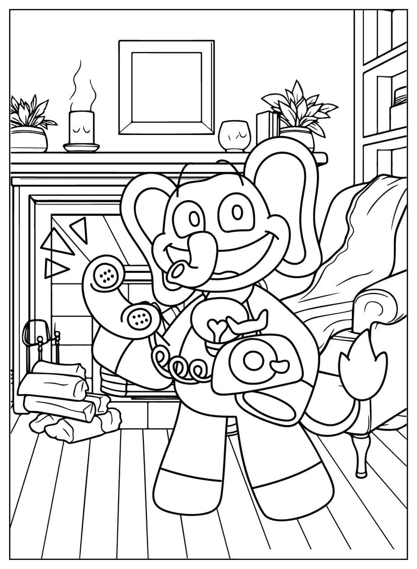 Bubba Bubbaphant tisknutelné pro děti omalovánka