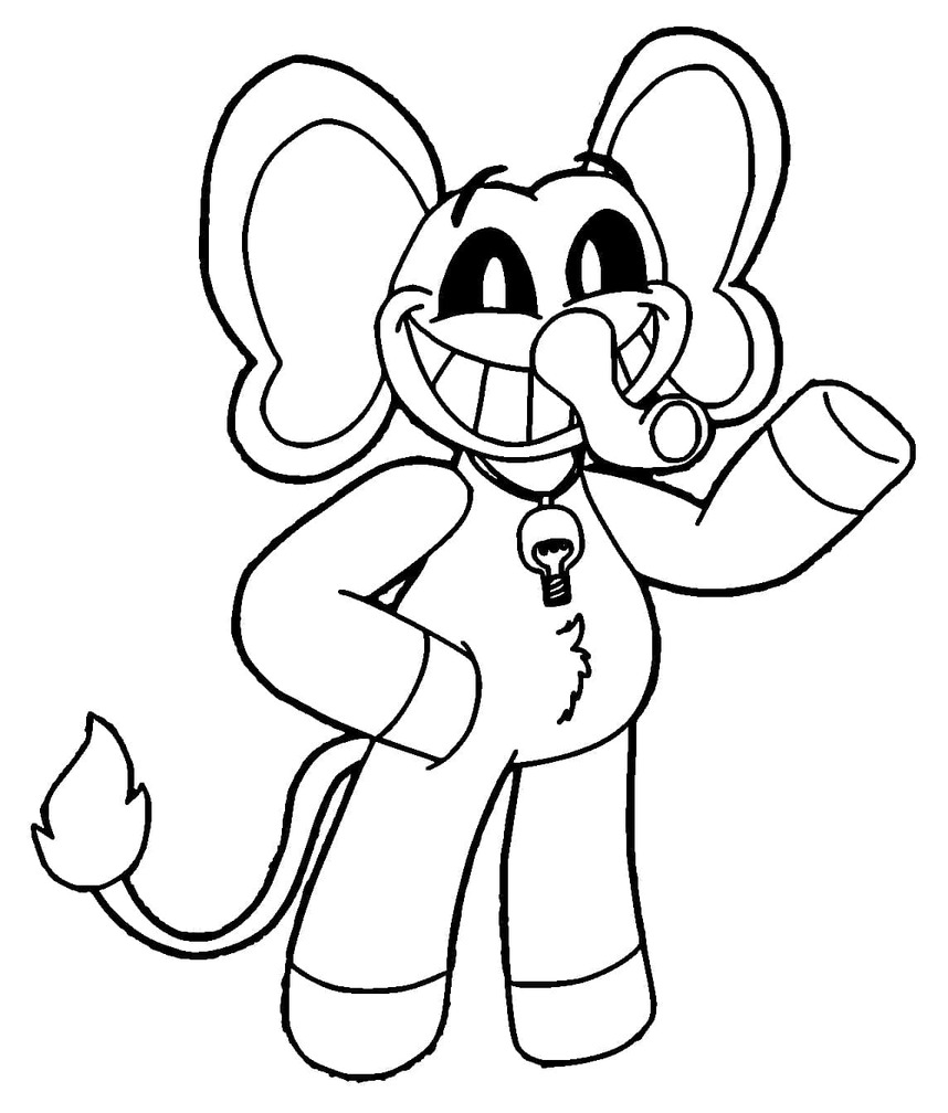 Bubba Bubbaphant zdarma pro děti omalovánka