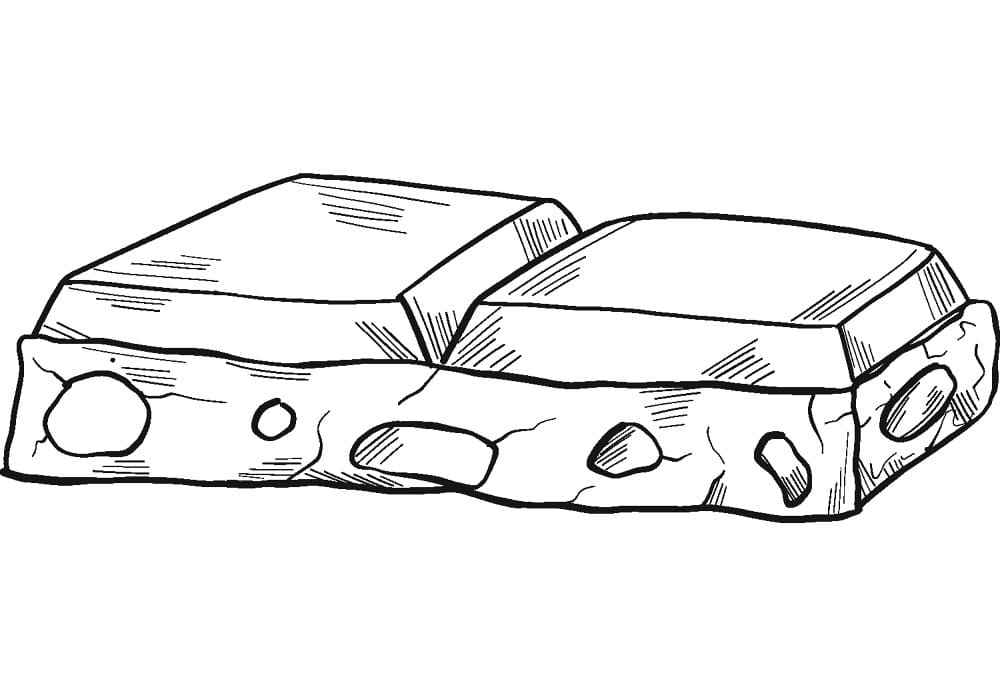 Čokoláda tisknutelné omalovánka