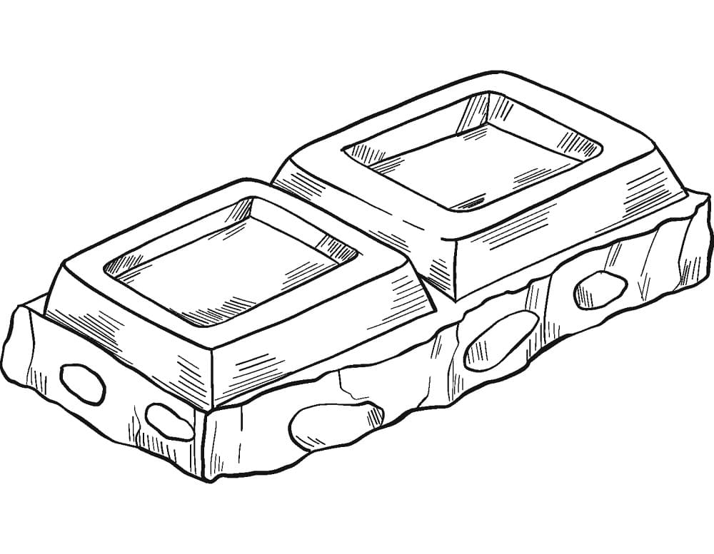 Čokoláda základní tisknutelné omalovánka