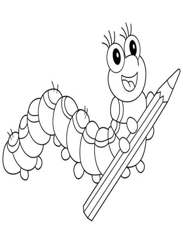 Housenka k vytisknutí zdarma omalovánka