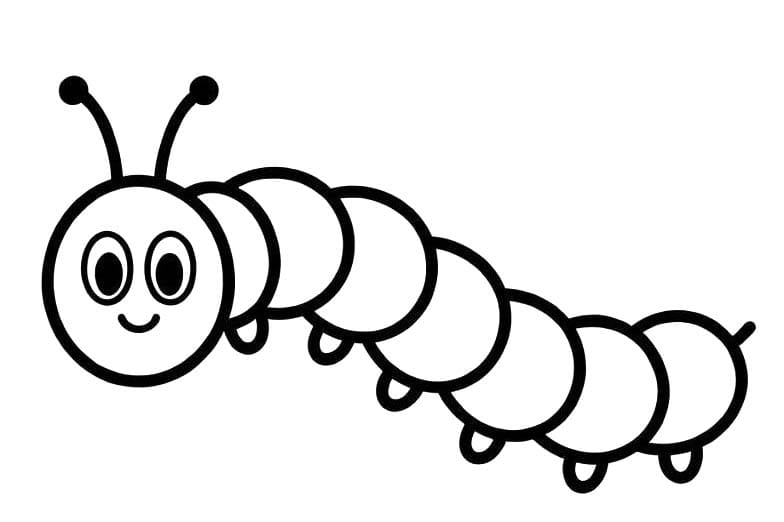 Housenka základní tisknutelné omalovánka