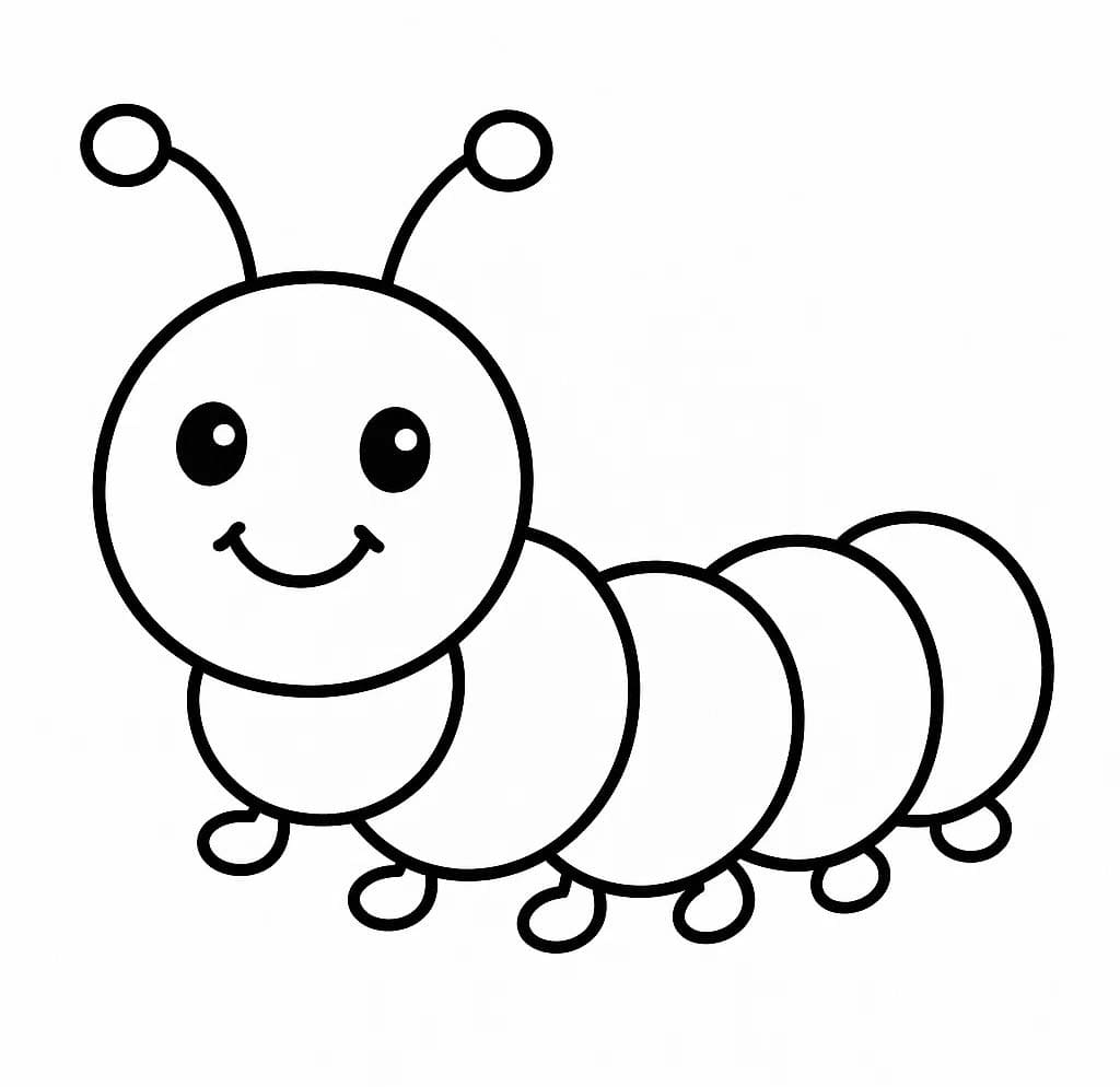 Housenka zdarma základní omalovánka