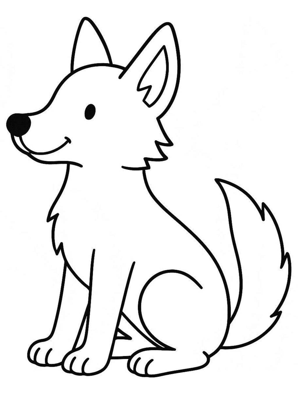 Kojot prostý tisknutelné omalovánka