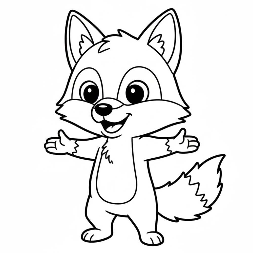 Kojot zdarma omalovánka