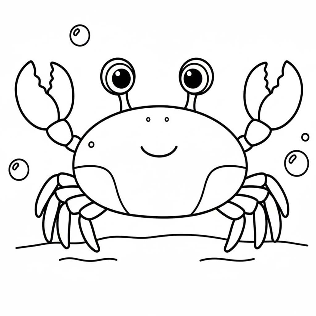 Krab zdarma pro děti omalovánka