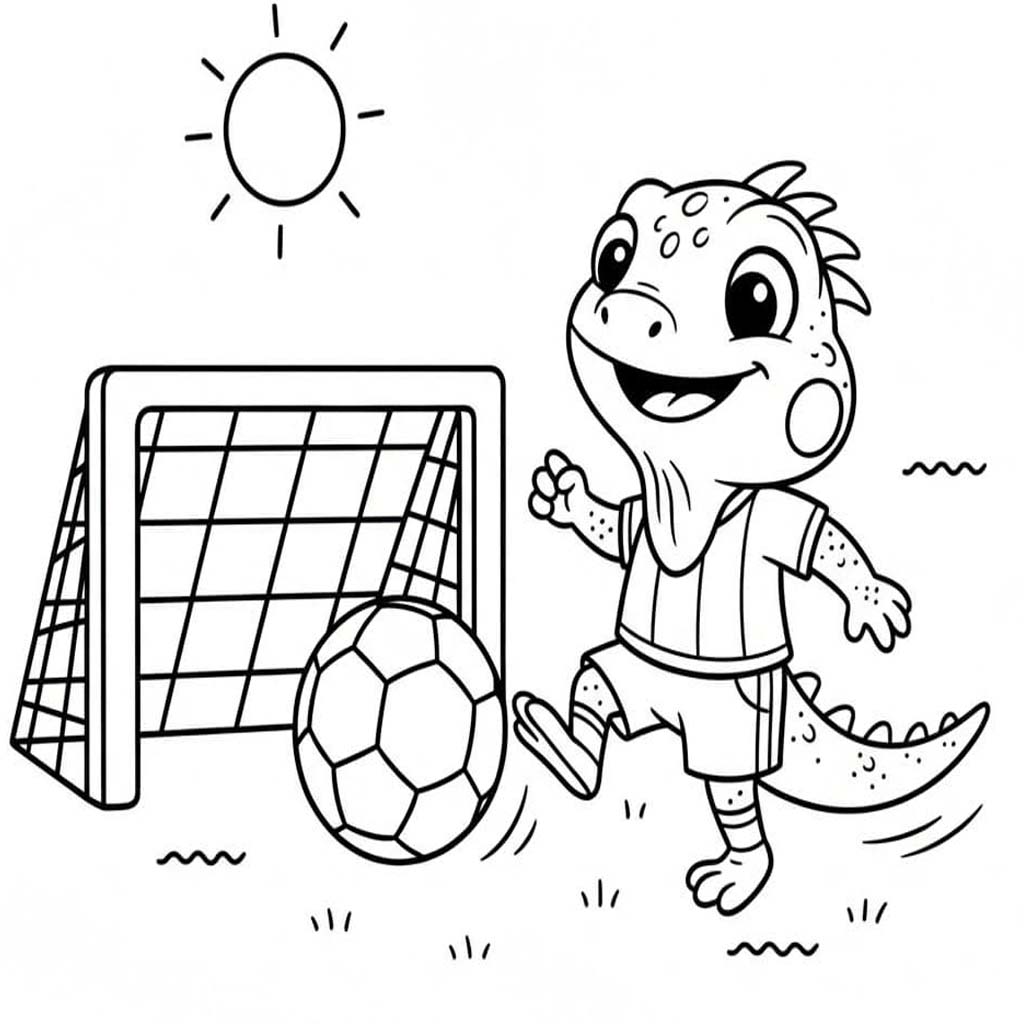 Leguán prostý tisknutelné omalovánka