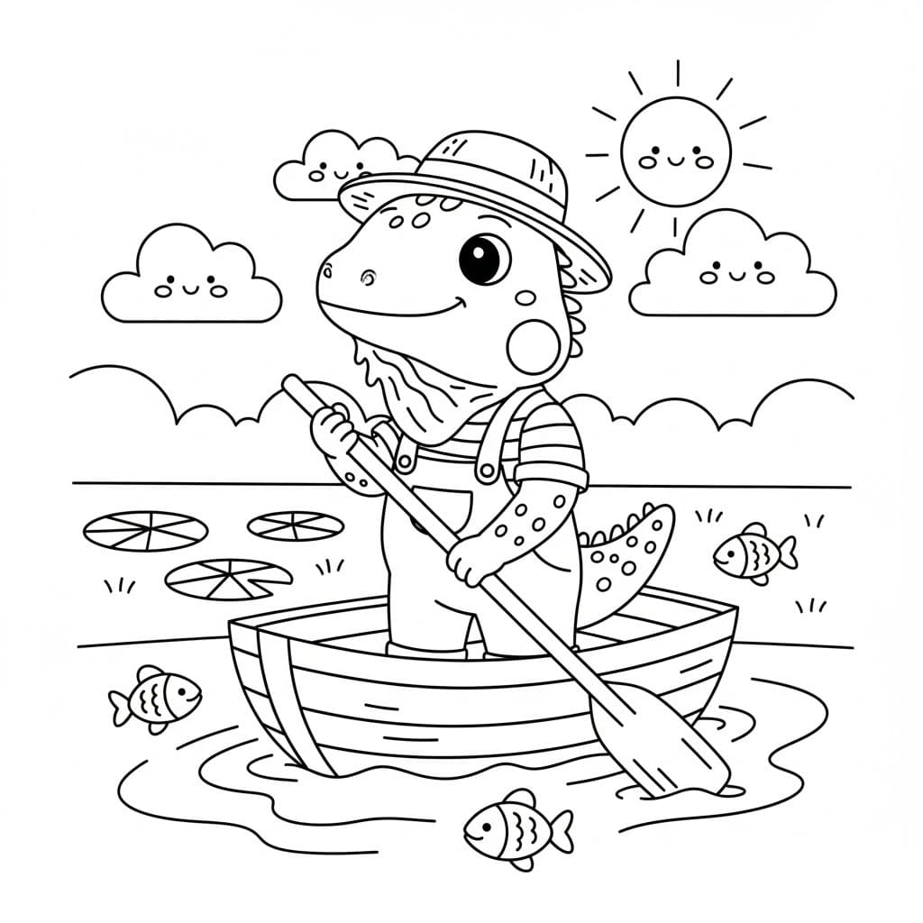 Leguán snadný tisknutelné omalovánka