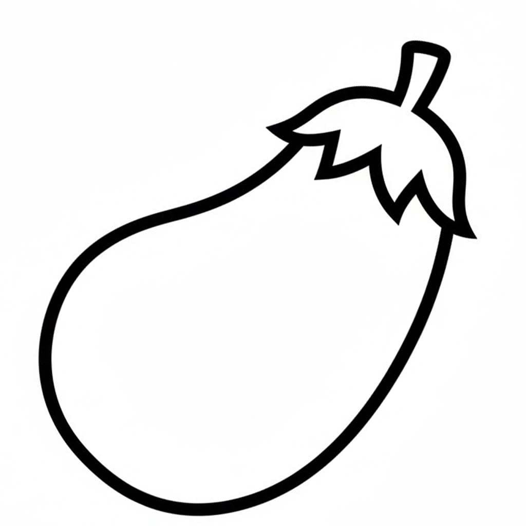 Lilek k vytisknutí zdarma omalovánka