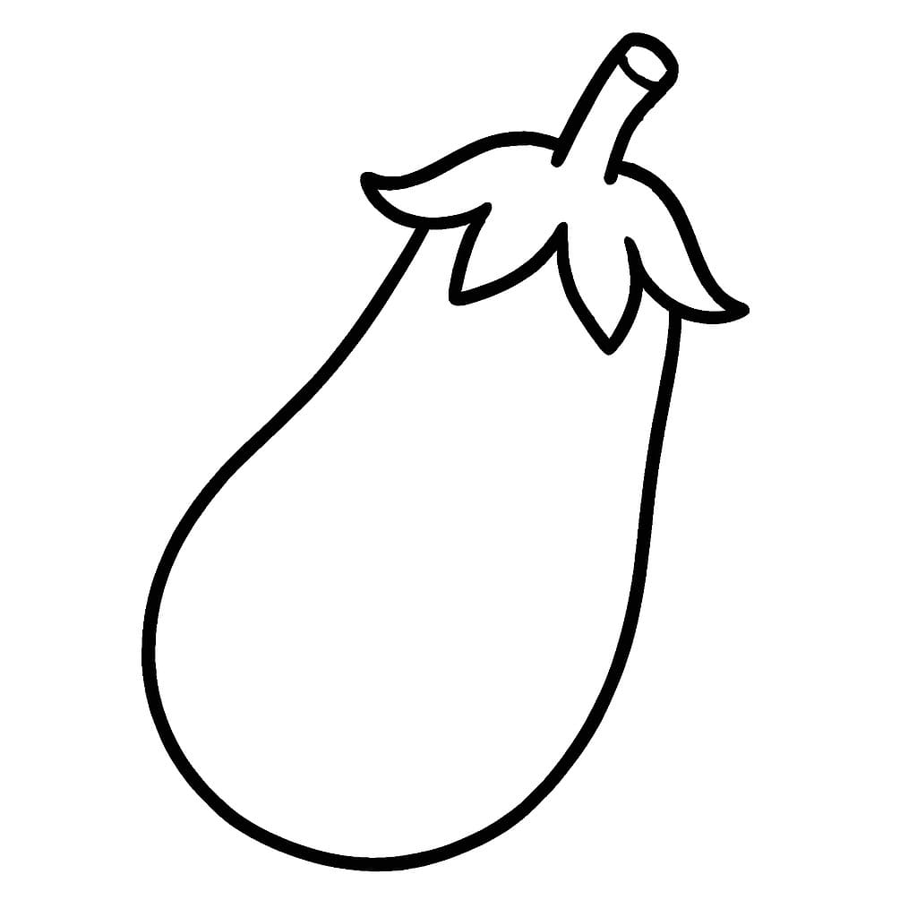 Lilek k vytisknutí omalovánka