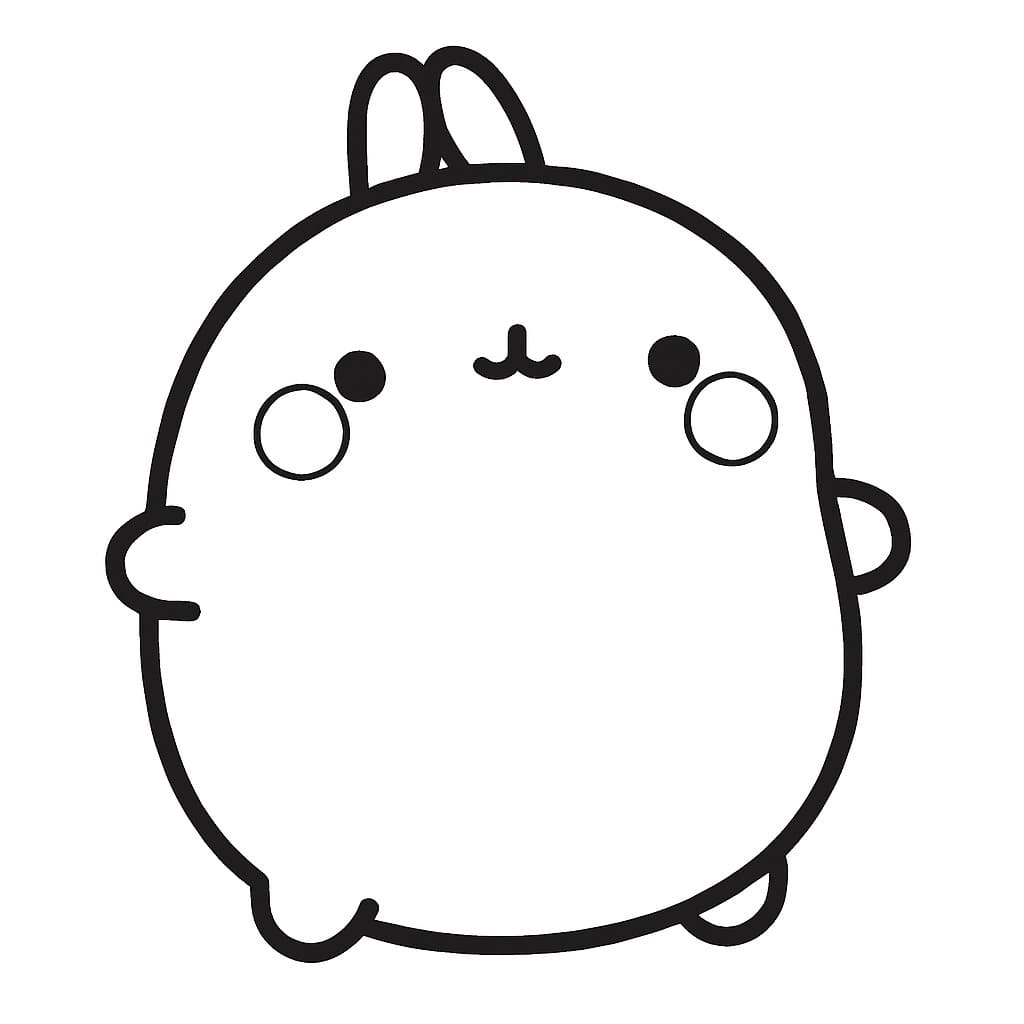 Molang zdarma základní omalovánka