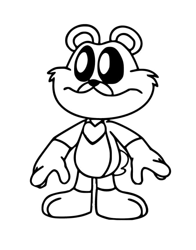 Nakreslete Bobby BearHug pro děti omalovánka