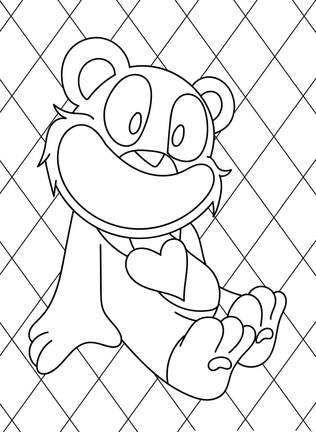 Nakreslete Bobby BearHug omalovánka