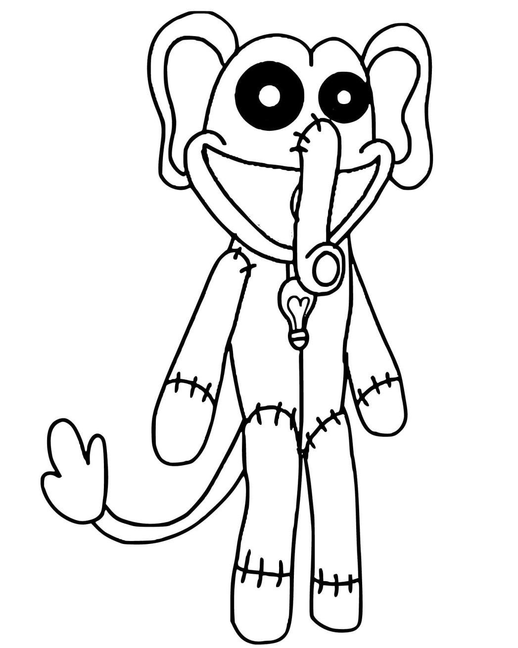 Nakreslete Bubba Bubbaphant k vytisknutí omalovánka