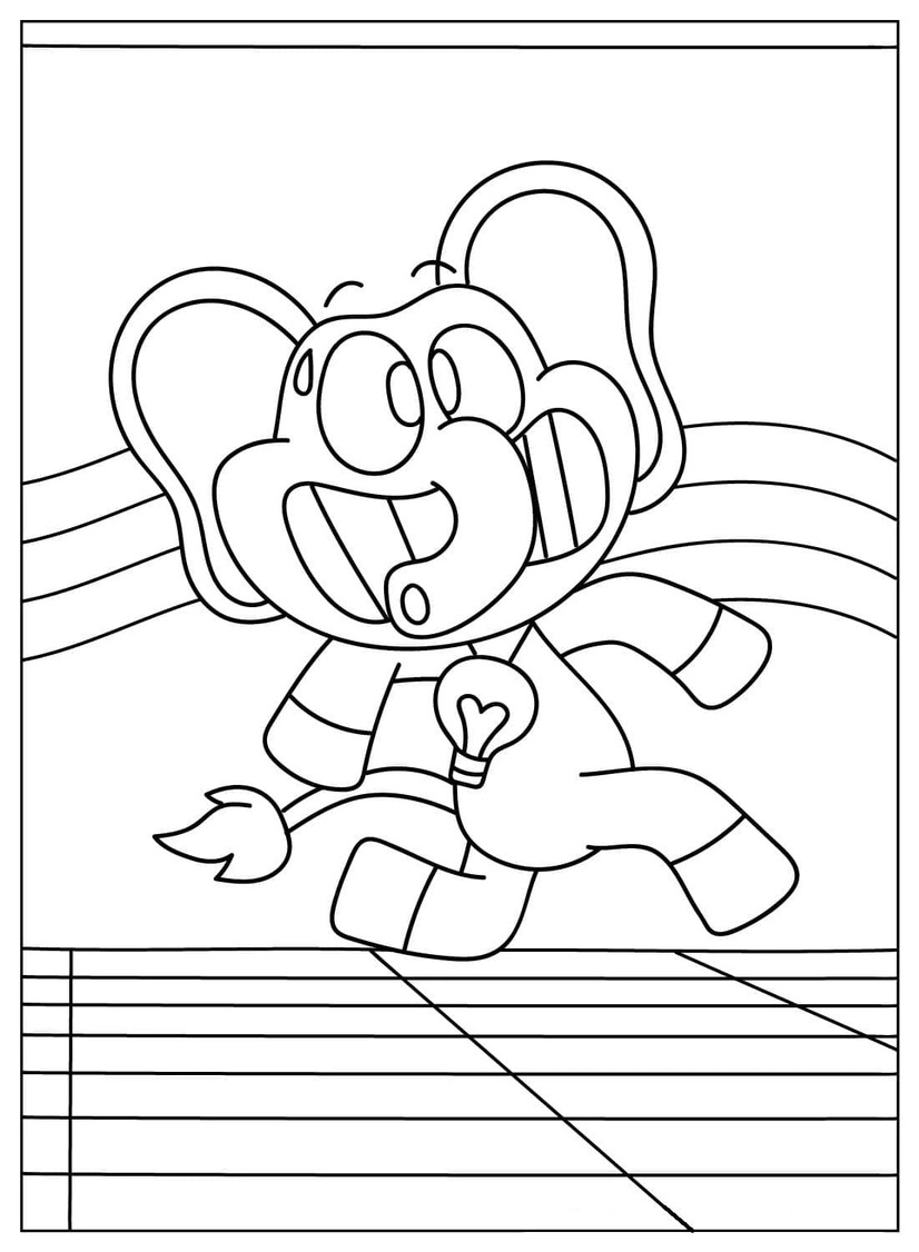 Nakreslete Bubba Bubbaphant prostý tisknutelné omalovánka