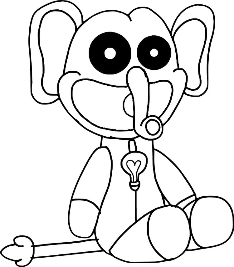 Nakreslete Bubba Bubbaphant prostý omalovánka