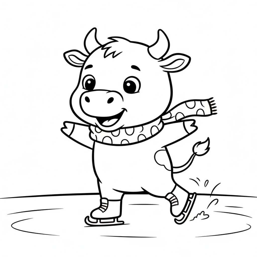 Nakreslete Býci k vytisknutí omalovánka