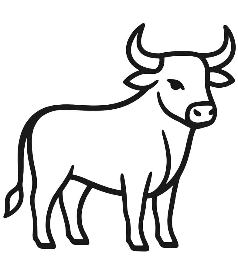 Nakreslete Býci tisknutelné omalovánka