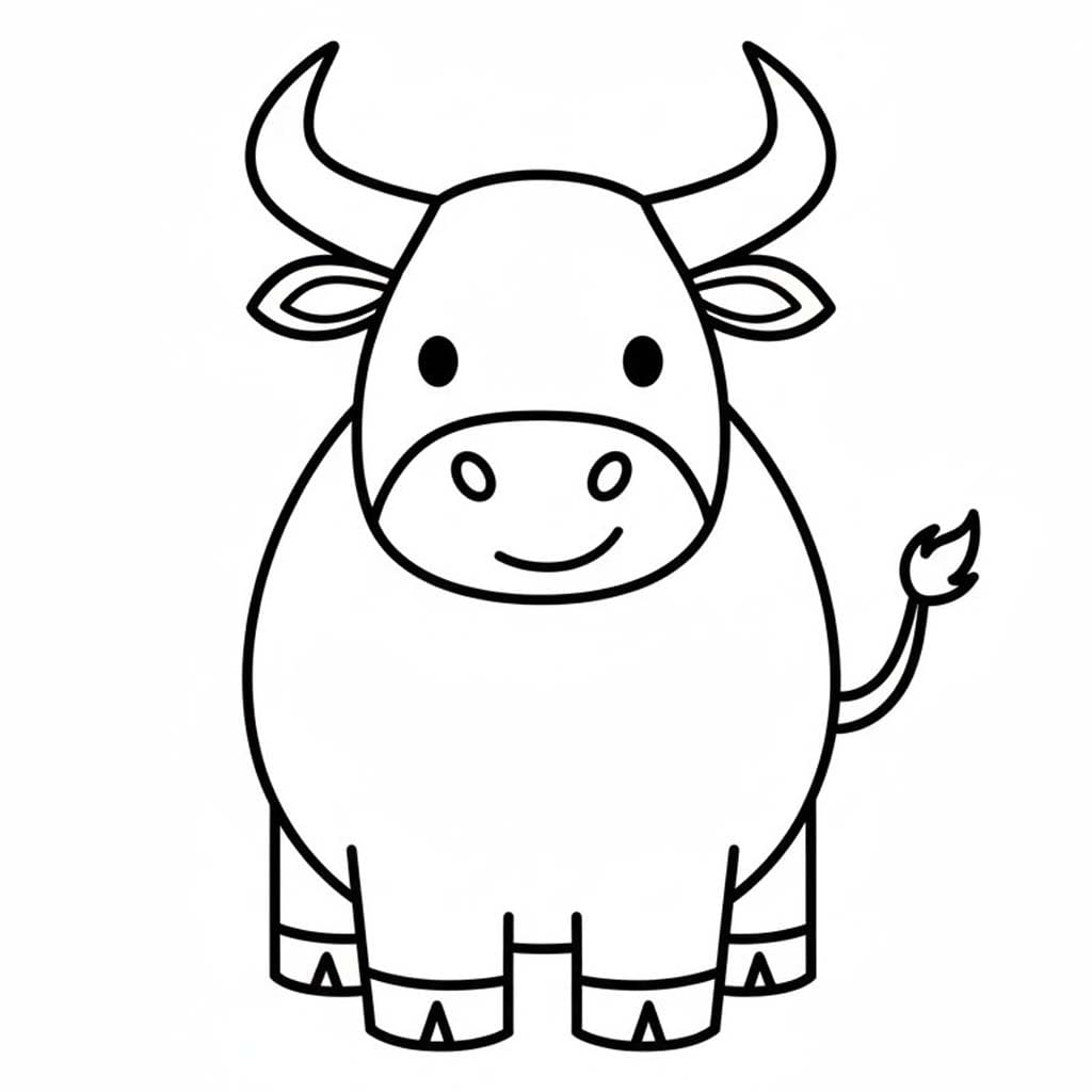 Nakreslete Býci základní omalovánka