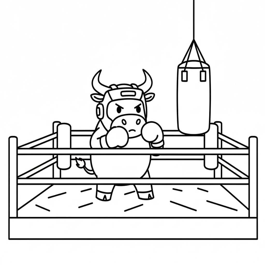 Nakreslete Býci zdarma pro děti omalovánka