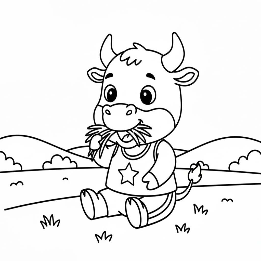 Nakreslete Býci zdarma omalovánka