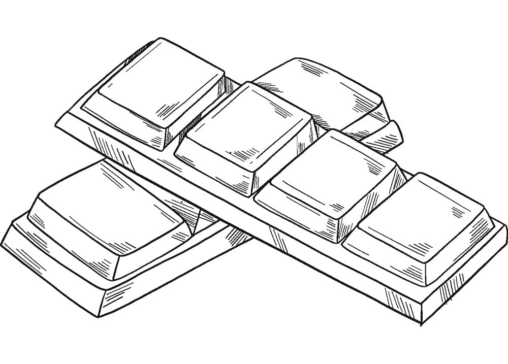 Nakreslete Čokoláda zdarma prostý omalovánka
