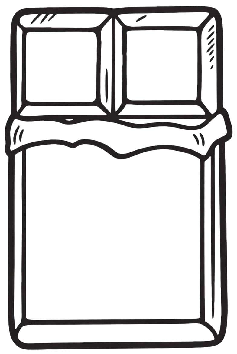 Nakreslete Čokoláda zdarma snadný omalovánka