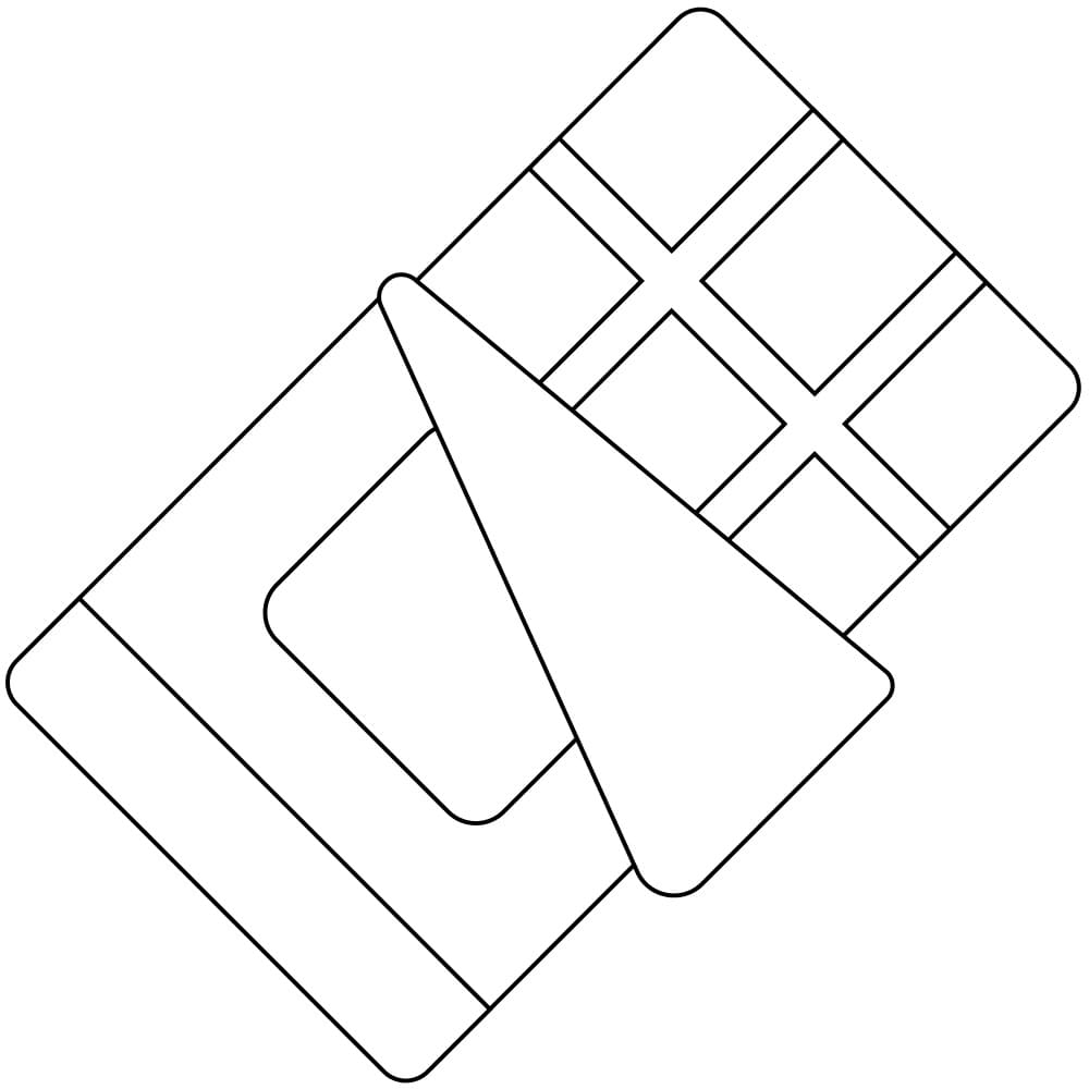 Nakreslete Čokoláda zdarma omalovánka