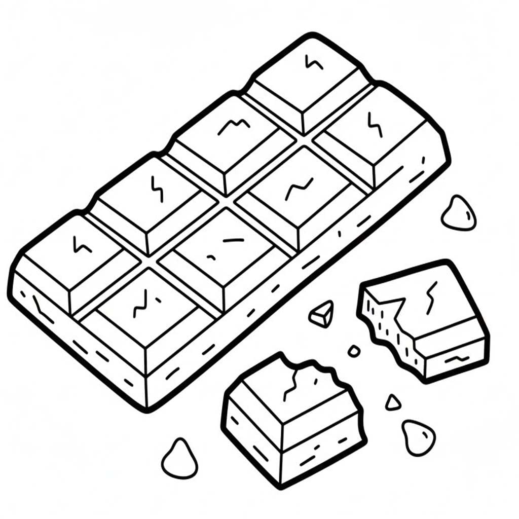 Nakreslete Čokoláda omalovánka