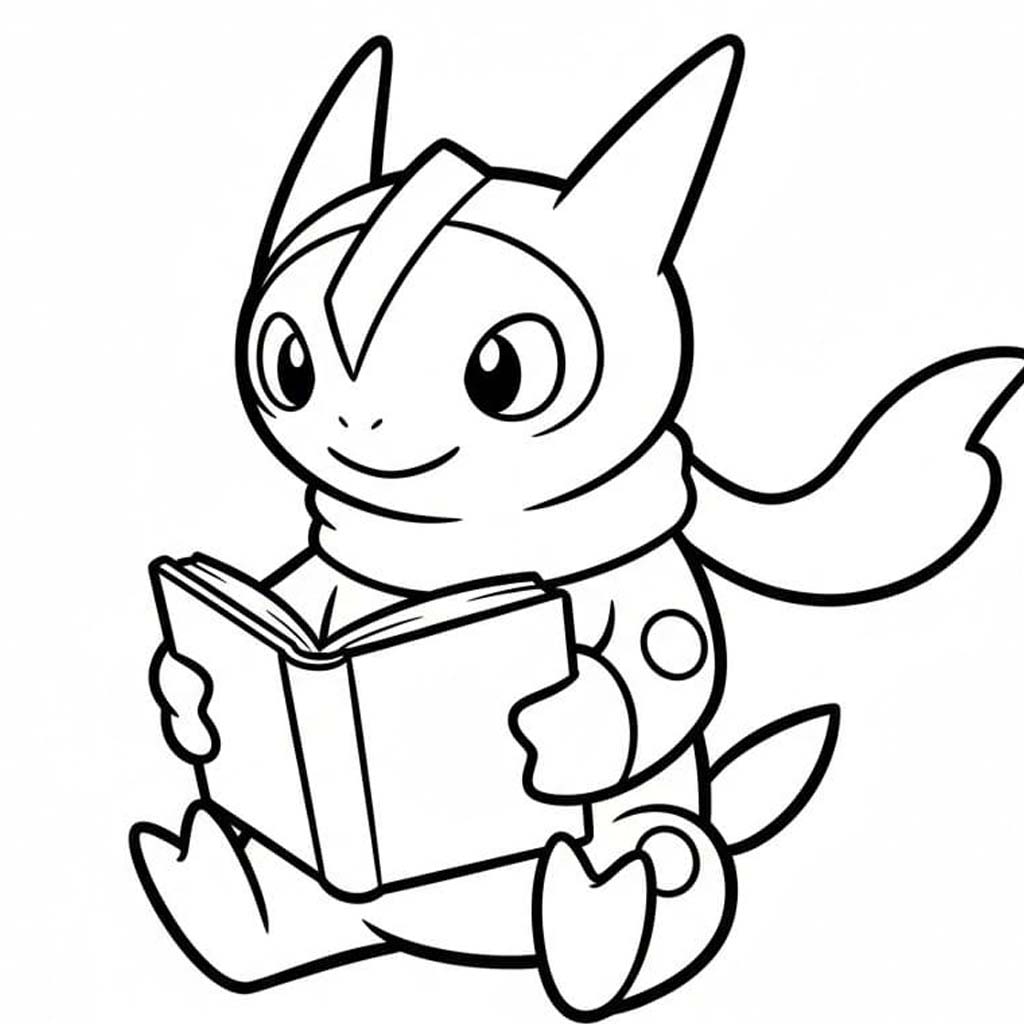Nakreslete Greninja zdarma základní tisknutelné omalovánka