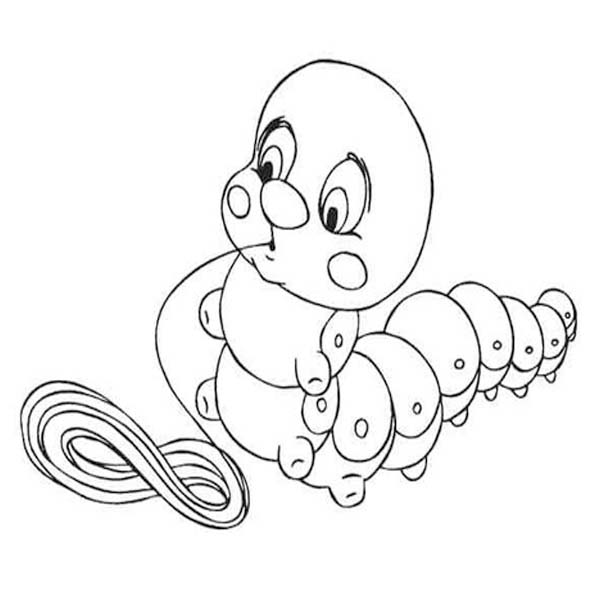 Nakreslete Housenka k vytisknutí omalovánka