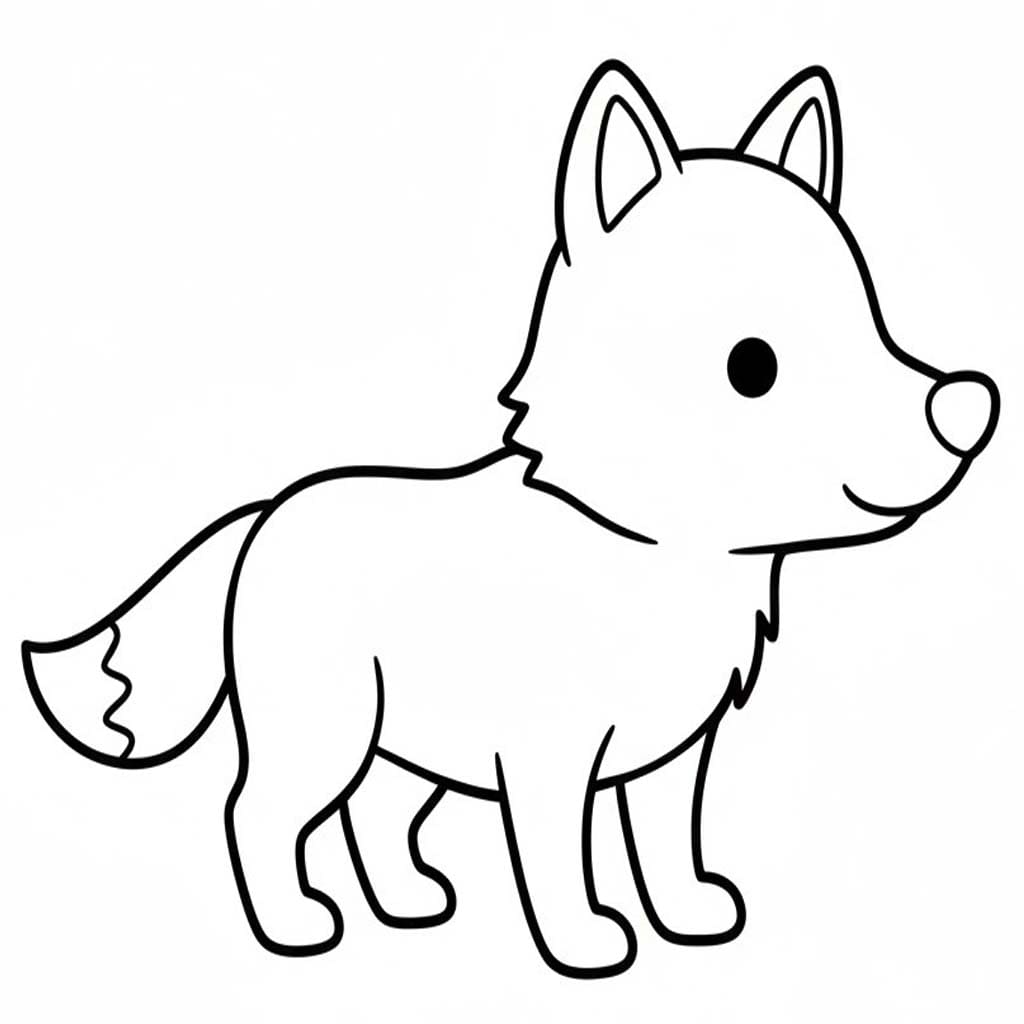 Nakreslete Kojot k vytisknutí zdarma omalovánka