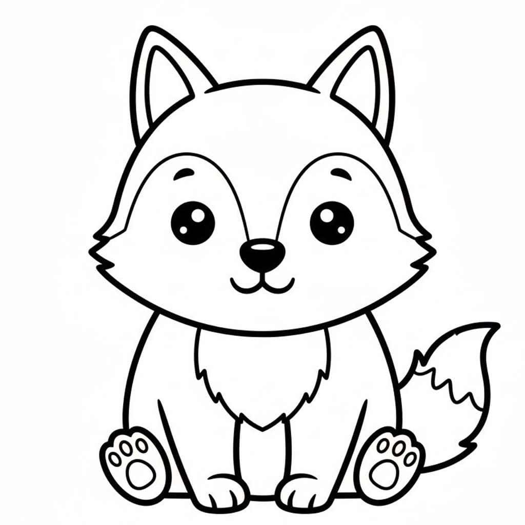 Nakreslete Kojot zdarma pro děti omalovánka