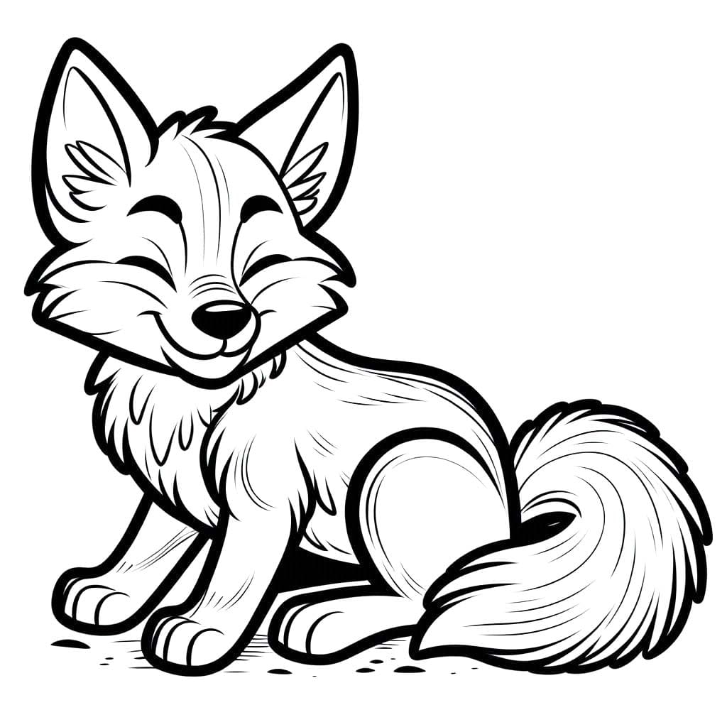 Nakreslete Kojot zdarma snadný tisknutelné omalovánka