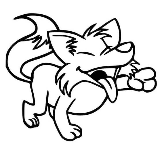 Nakreslete Kojot zdarma základní tisknutelné omalovánka