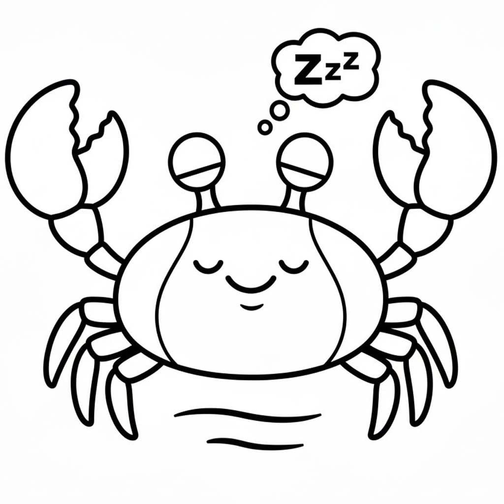 Nakreslete Krab k vytisknutí omalovánka