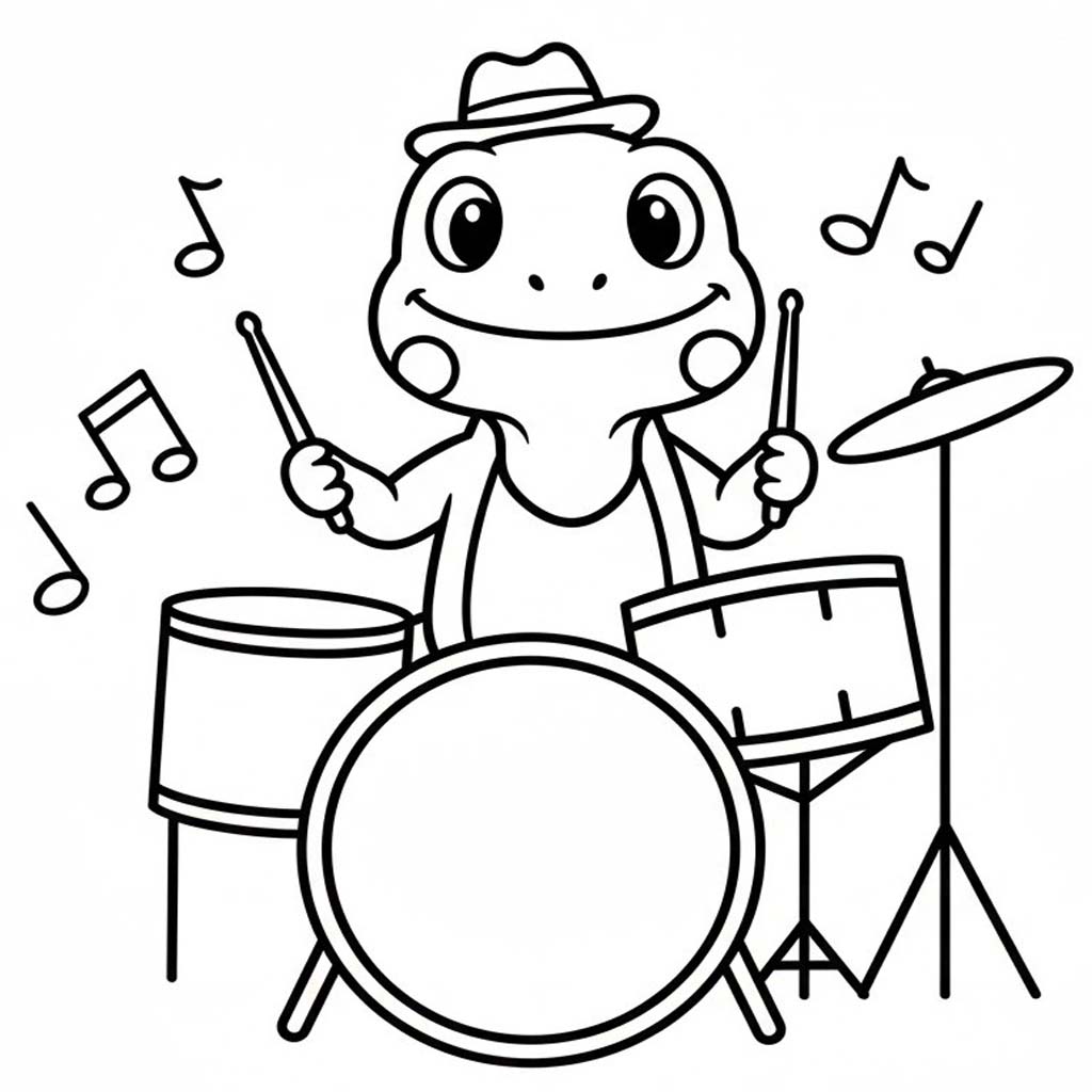 Nakreslete Leguán k vytisknutí zdarma omalovánka