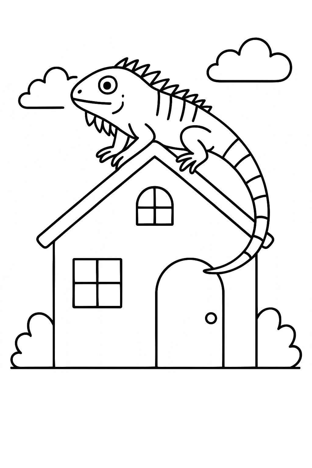 Nakreslete Leguán k vytisknutí omalovánka