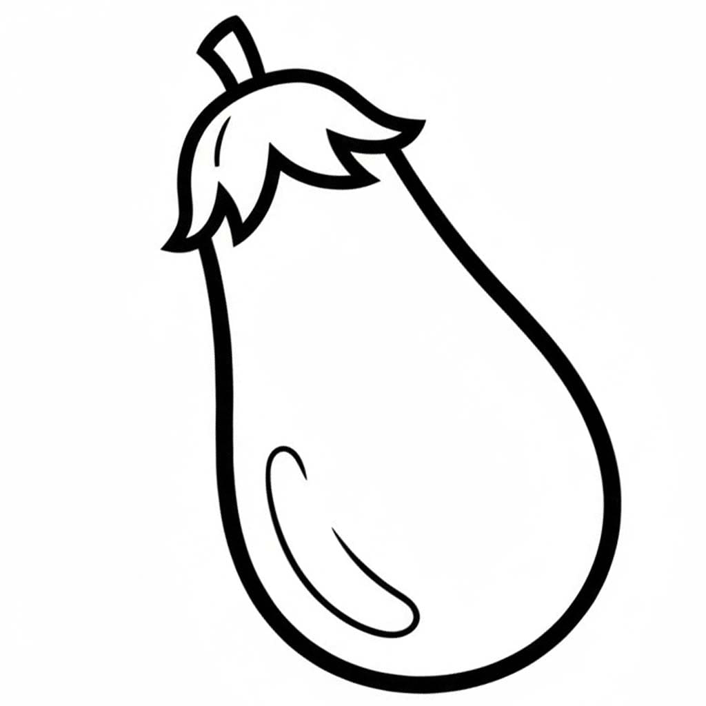 Nakreslete Lilek k vytisknutí zdarma omalovánka