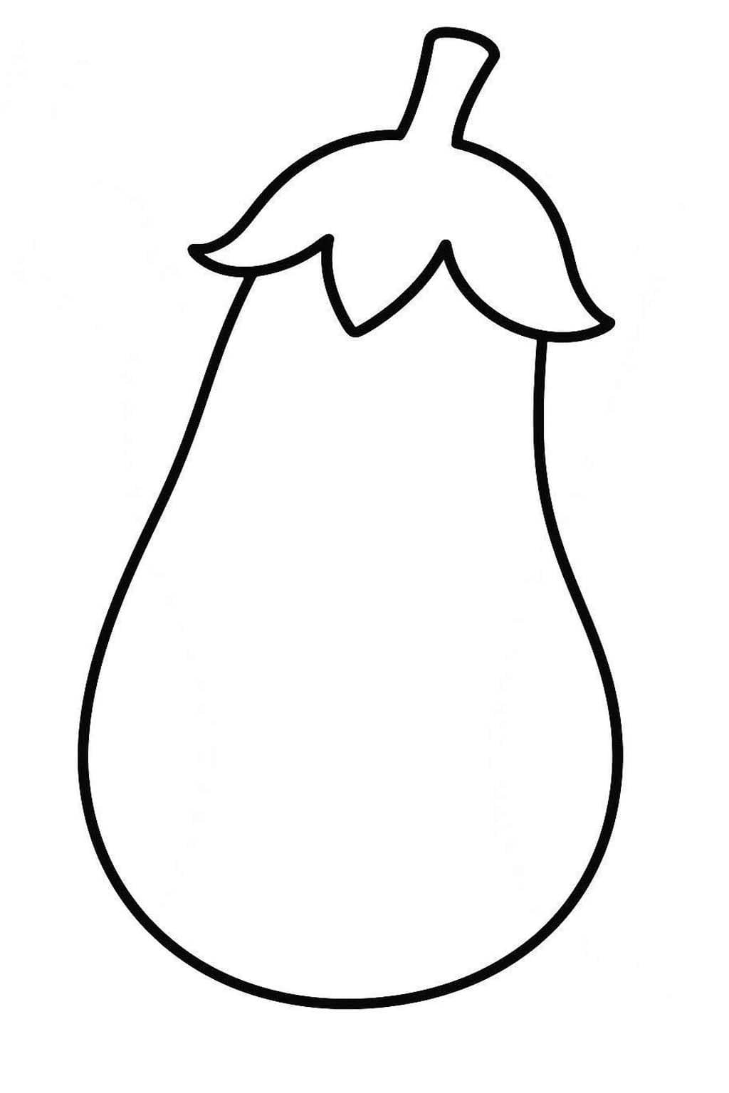 Nakreslete Lilek prostý omalovánka