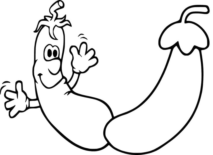 Nakreslete Lilek snadný tisknutelné omalovánka