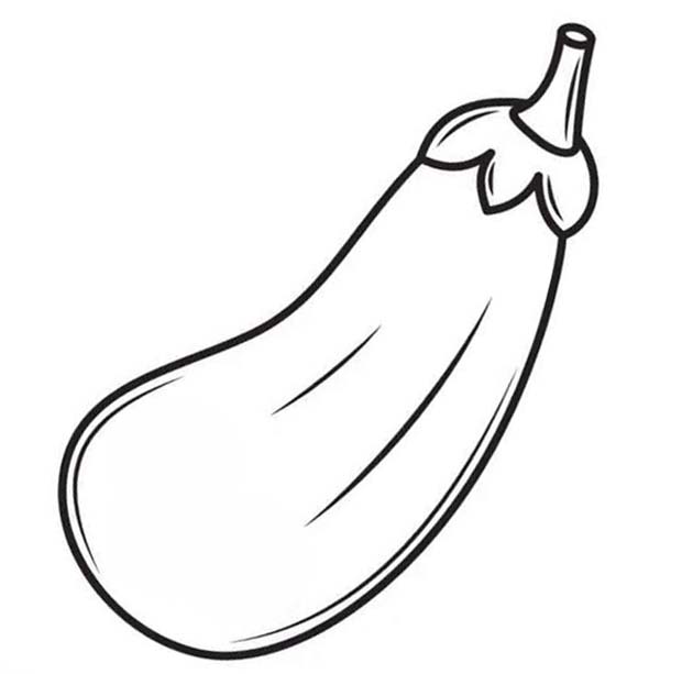 Nakreslete Lilek zdarma snadný tisknutelné omalovánka