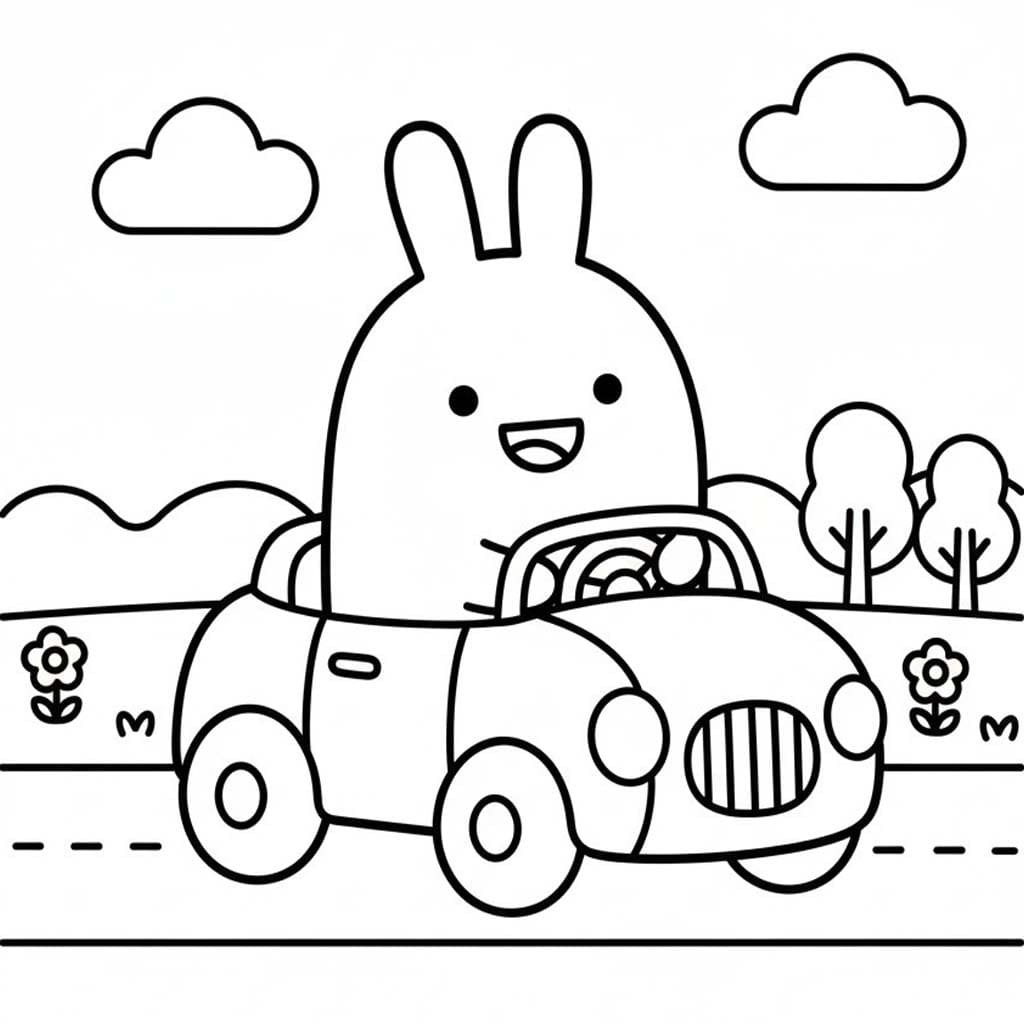 Nakreslete Molang k vytisknutí zdarma omalovánka