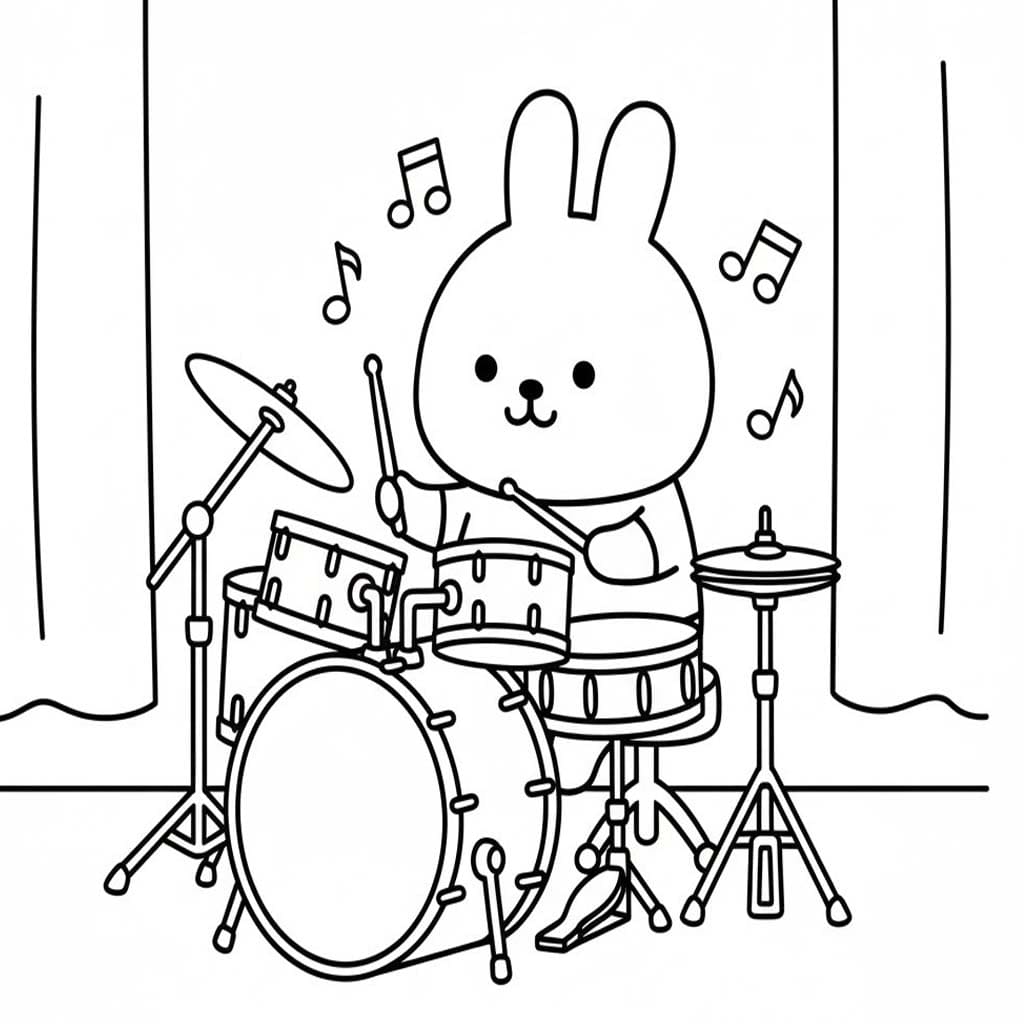 Nakreslete Molang prostý tisknutelné omalovánka