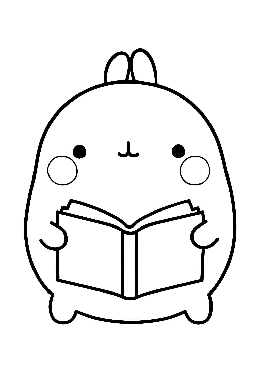 Nakreslete Molang prostý omalovánka