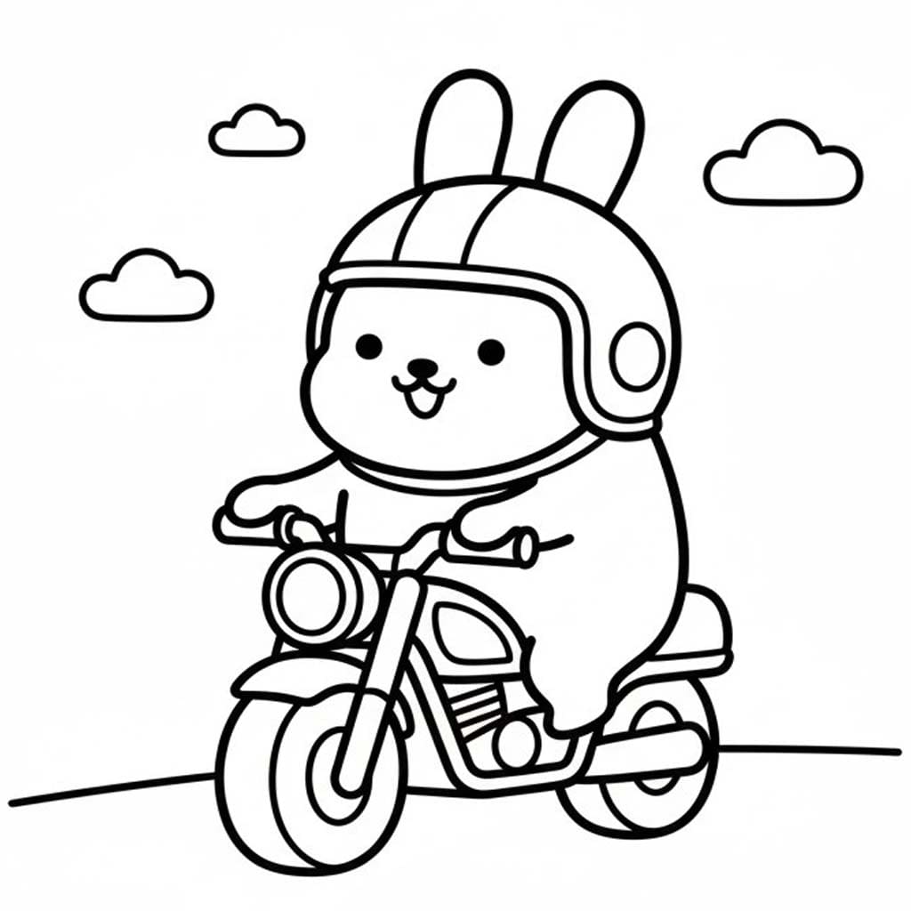 Nakreslete Molang zdarma prostý tisknutelné omalovánka